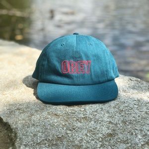 OBEY | Men’s Speechless SnapBack Hat | Teal & Red